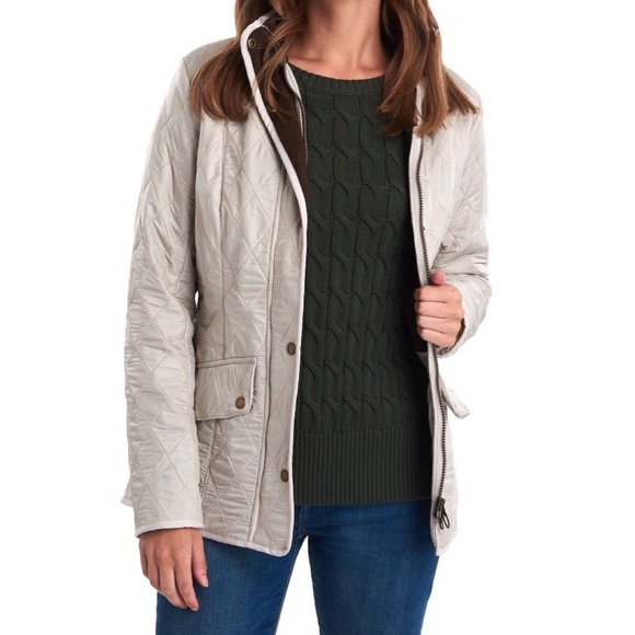 Barbour Cavalry Polarquilt Jacket Pearl 